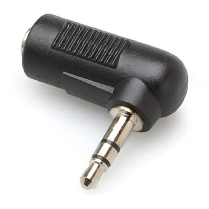 Adapter 1/8 Stereo (F) to RT Angle 1/8 Stereo (M)