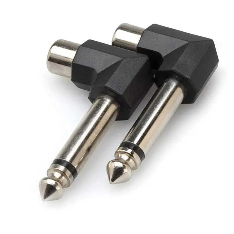Adapter RCA (F) to RT Angle 1/4 (M) Mono (2-Pk)