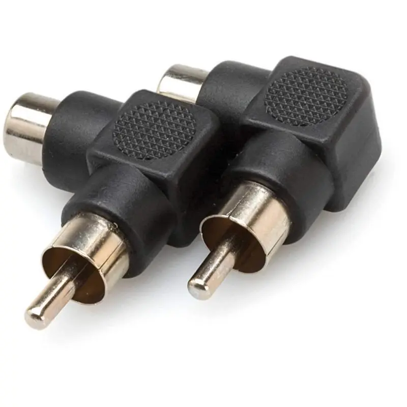 Adapter RCA (F) to RT Angle RCA (M) (2-Pk)