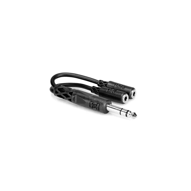 Hosa 1/4 Inch TRS (M) to Dual 1/8 Inch TRS (F) Y-Cable