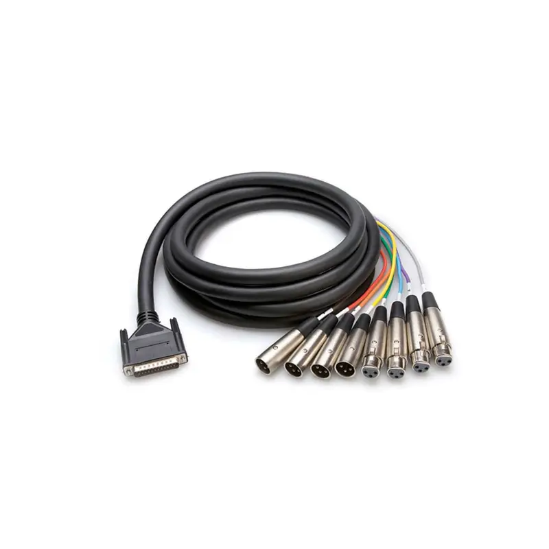 Hosa AES-803T 3M AES/EBU DB25 to 4x XLR3M to 4x XLR3F Snake