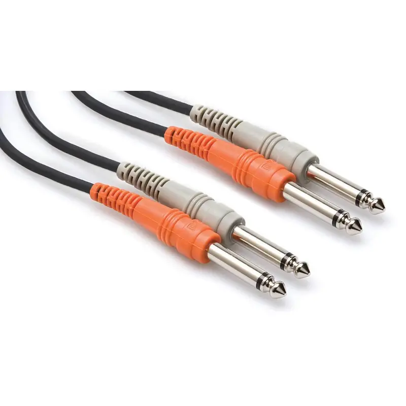 Hosa CPP-201 3 Ft Dual 1/4-Inch (M) to 1/4-Inch (M) Unbalanced Cable