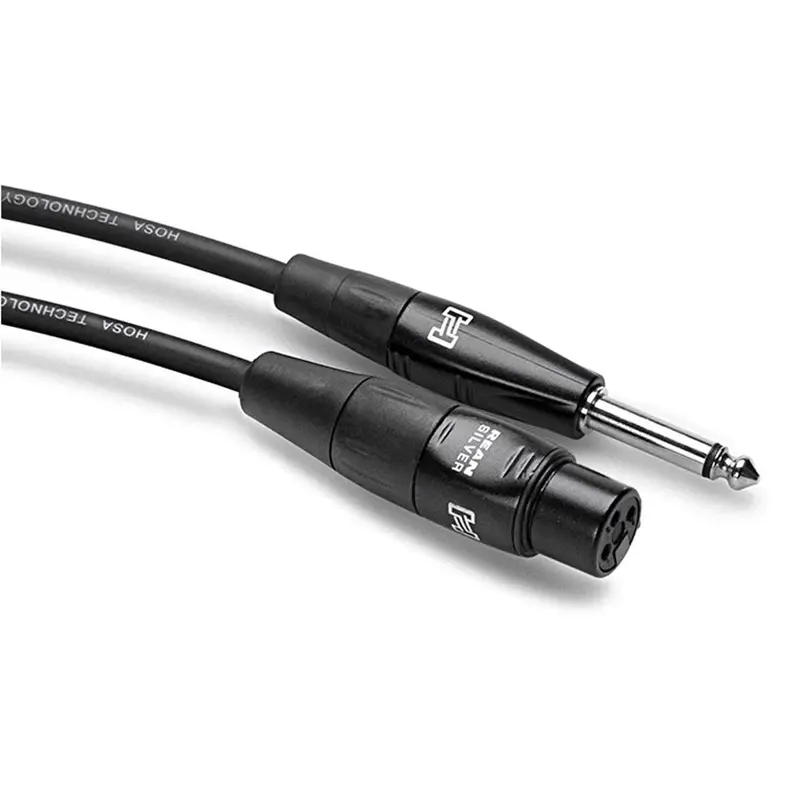 Hosa HMIC-025HZ 25 Foot Mic Cable Rean XLR (F) To 1/4" TS 20 AWG