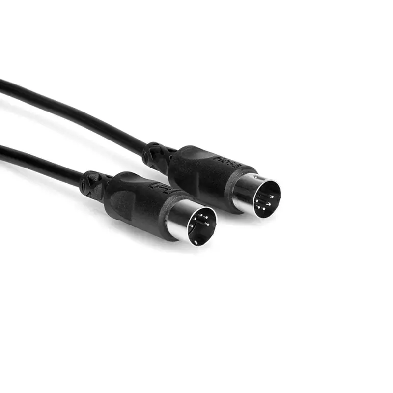 Hosa MID-301BK MIDI Cable 5-pin DIN to Same 1 Ft
