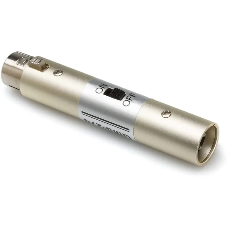Microphone On / Off Switch XLR (F) to XLR (M)