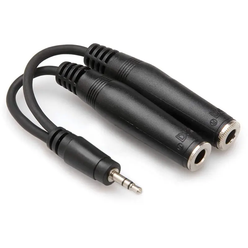 Y-Cable 1/8 (M) Stereo to Dual 1/4 (F) Stereo