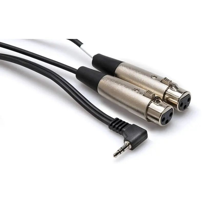 Y-Cable 3.5mm TRS (M) to Dual XLR (F) 6.5ft Cable