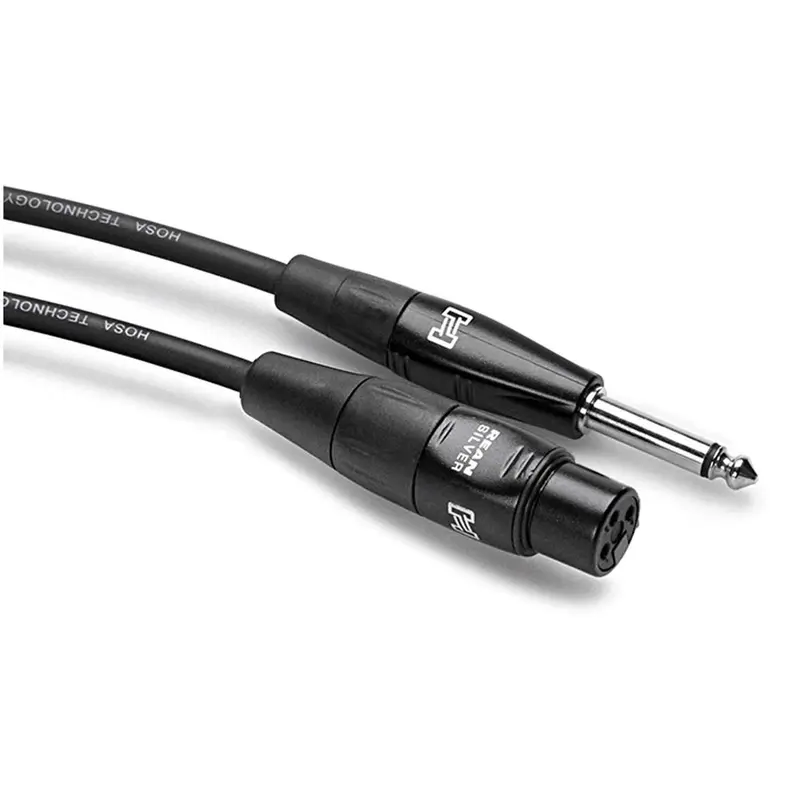 Hosa HMIC-010HZ 10 Foot Mic Cable Rean XLR (F) To 1/4" TS 20 AWG