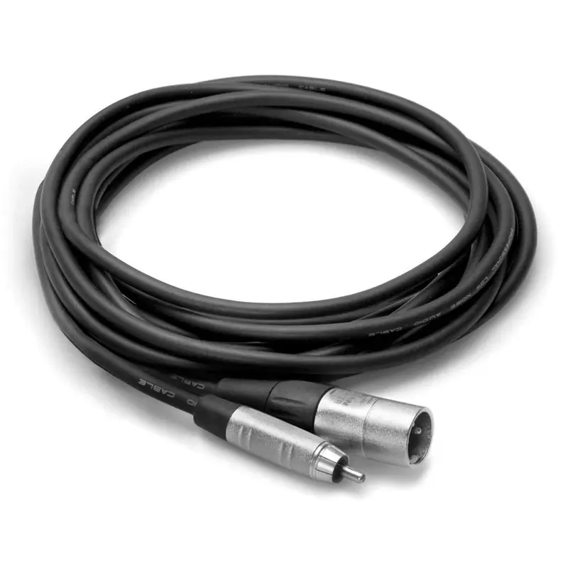 Hosa HRX-010 10 Foot 3-Pin XLR (M) to RCA (M) Cable