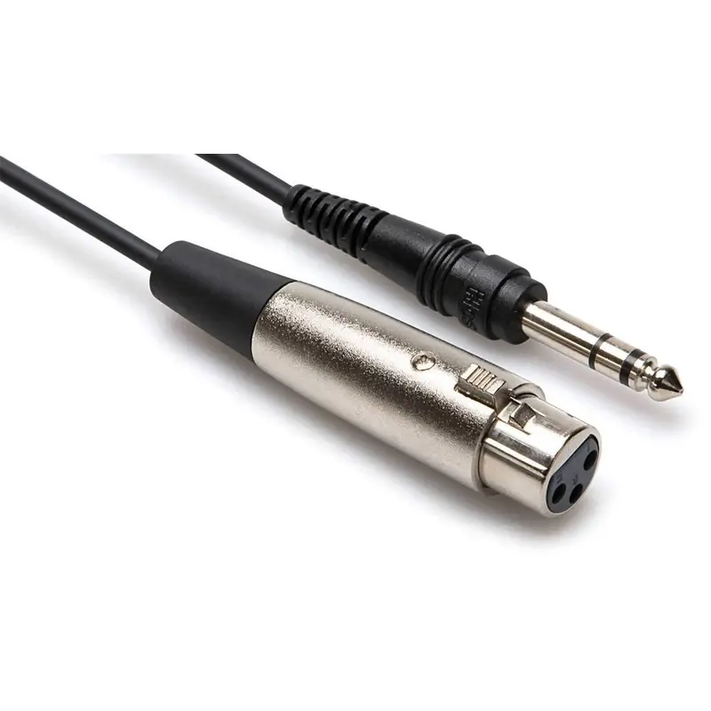 Hosa STX-105F 5 Ft Single XLR (F) to 1/4-Inch (M) Balanced Cable