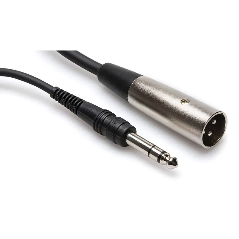 Hosa STX-110M 10 Ft Single XLR (M) to 1/4-Inch (M) Balanced Cable