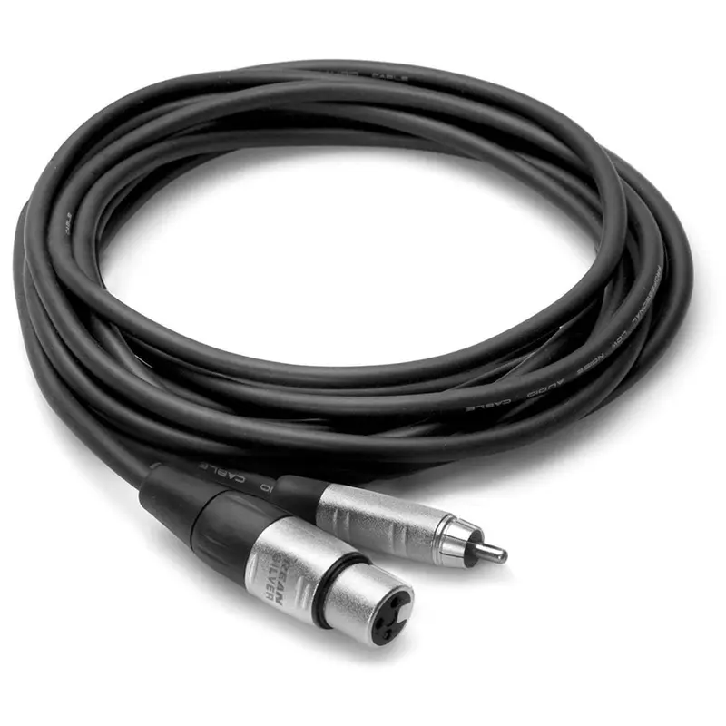 Professional 20 ft Single XLR (F) To RCA (M) Cable