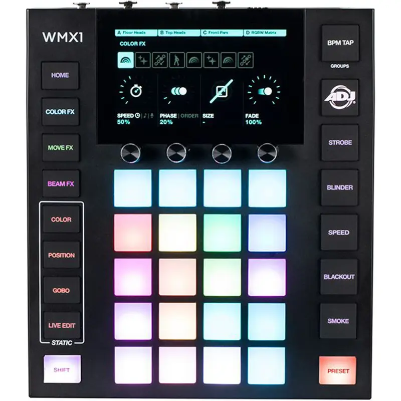 ADJ WMX1 Standalone DMX Lighting Controller Powered by Wolfmix