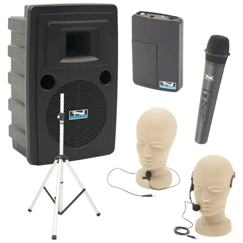 Anchor Audio LIB-BP2-HB XU2 System X2 Anchor-Air Speaker with Handheld/Lapel/Headband Microphones