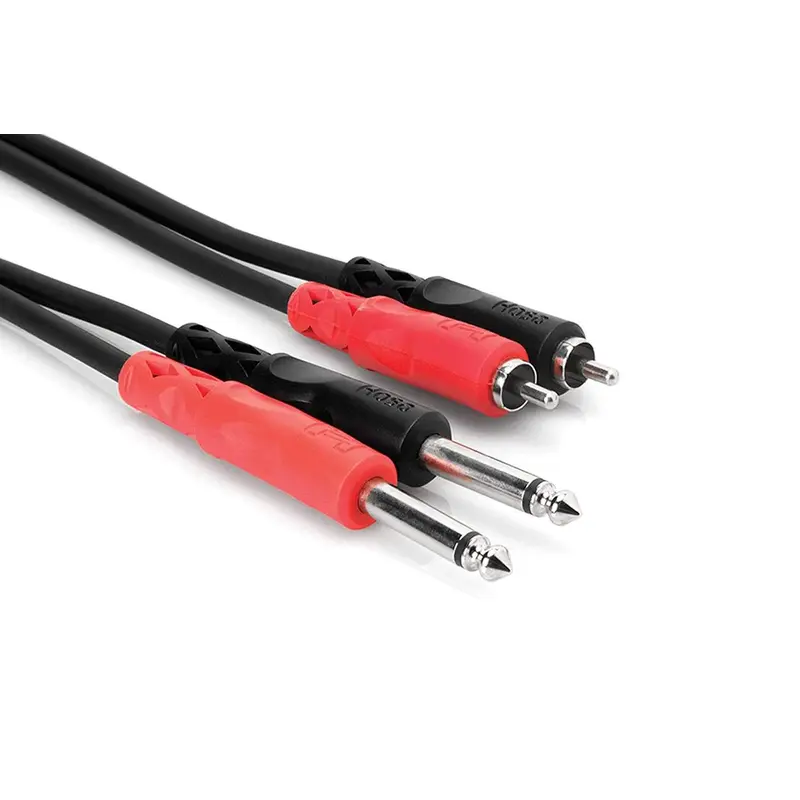 Hosa CPR-206 Dual 1/4" TS to Dual RCA Cable 6m
