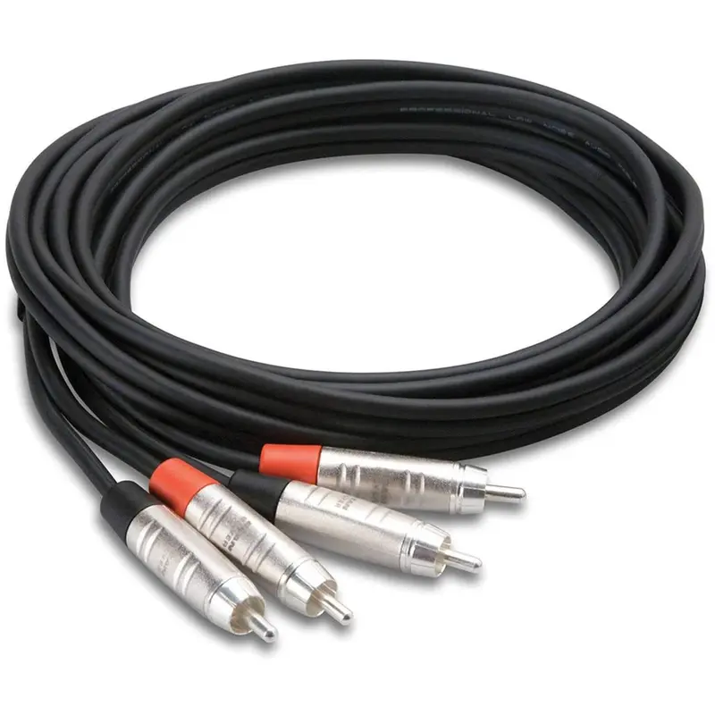 Hosa HRR-010X2 Pro 10 Ft Dual RCA (M) To Dual RCA (M) Cable
