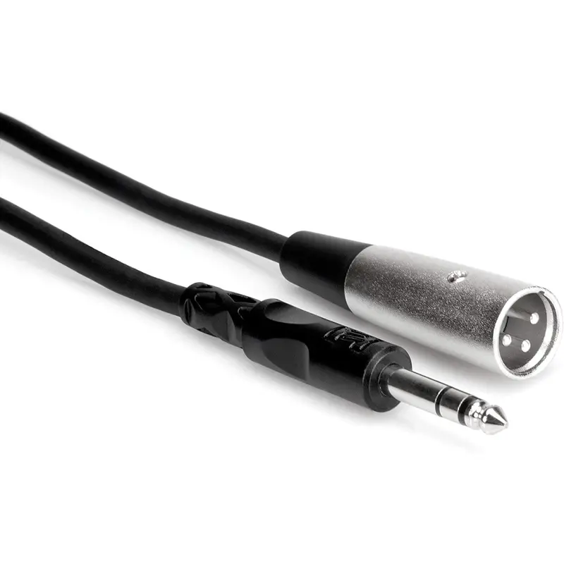 Hosa STX-102M 1/4 TRS to XLR (M) 2 Foot Cable