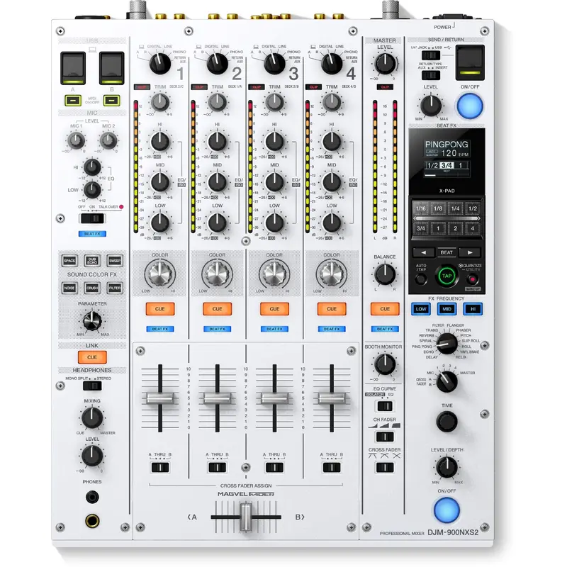 Pioneer DJ DJM-900NXS2 4-Ch 12-Inch DJ Mixer - White
