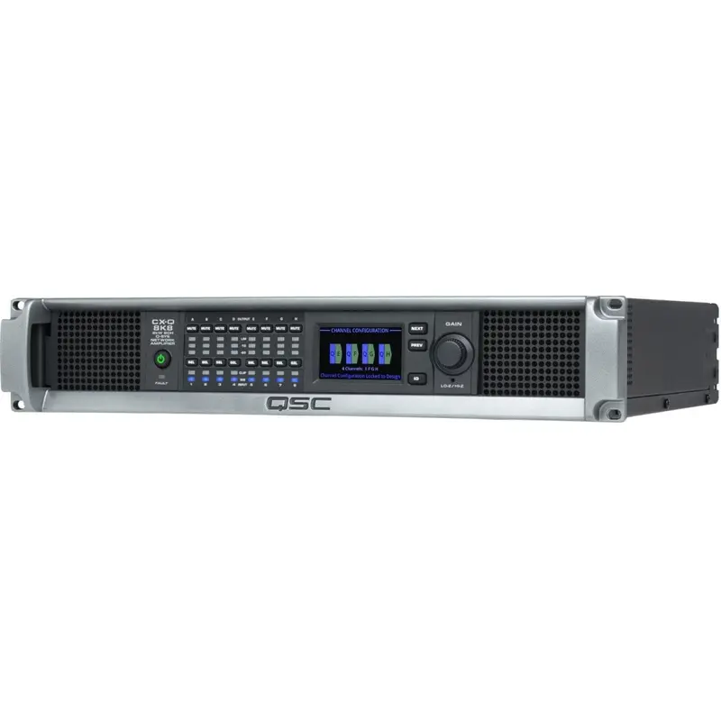 Q-SYS QSC CX-Q-8K8 Eight-Channel Network Amplifier for the Q-SYS Platform