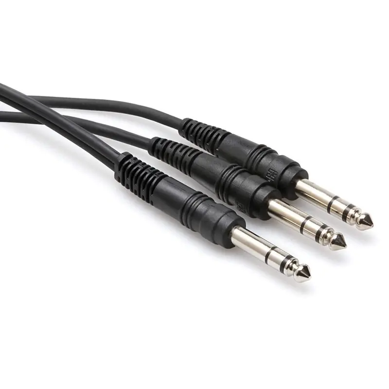 Hosa CYS-103 3 Ft 1/4-Inch (M) to Dual 1/4-Inch (M) Stereo Y-Cable