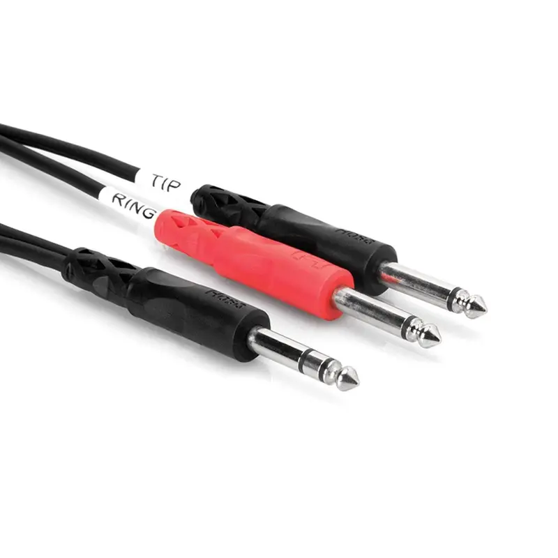 Hosa STP-204 Cable 1/4 TRS to Dual 1/4 TS 4M
