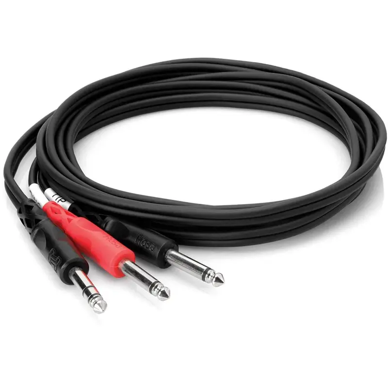 Insert Cable 6.6 Ft 1/4 TRS to Dual 1/4 TS (M)