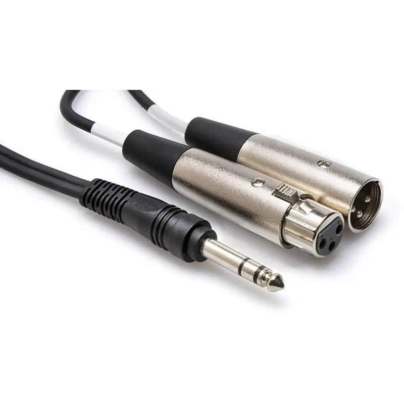 Insert Cable 9.8Ft 1/4 TRS (M) To Dual XLR (M) (F)