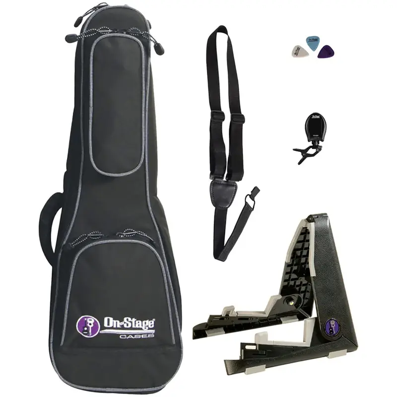 On-Stage UPK1000 Soprano Ukulele Bundle