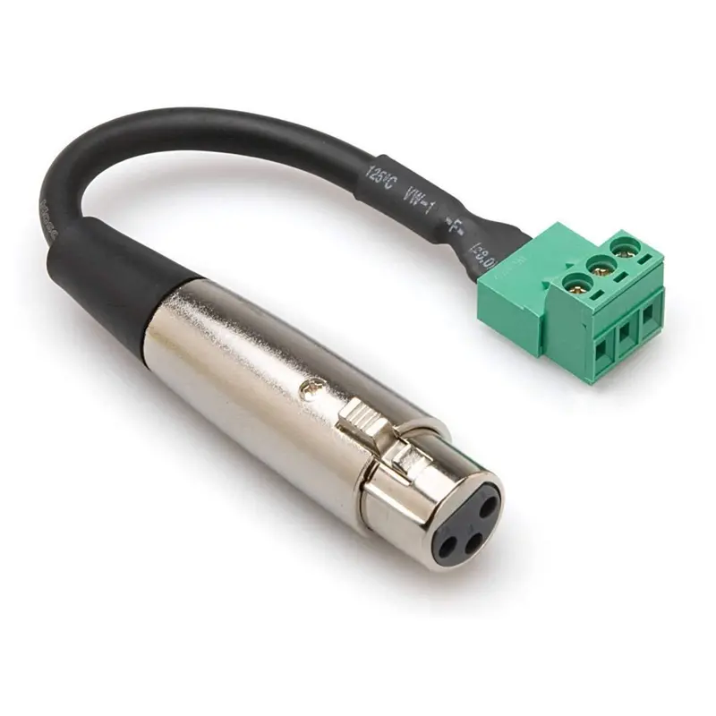 Phoenix (M) to 3-Pin XLR (F) Adaptor - 6 Inch