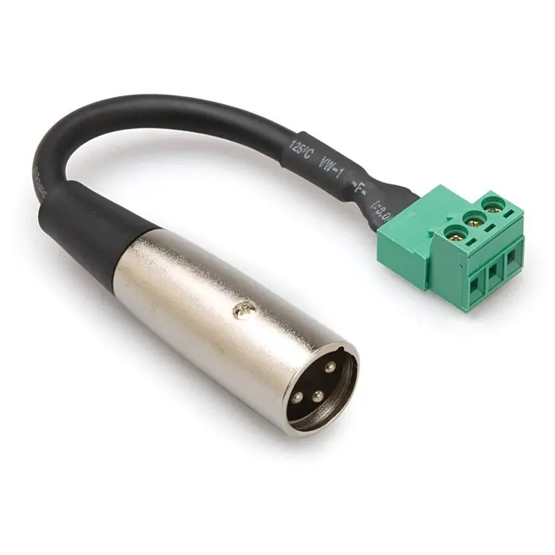 Phoenix (M) to 3-Pin XLR (M) Adaptor - 6 Inch