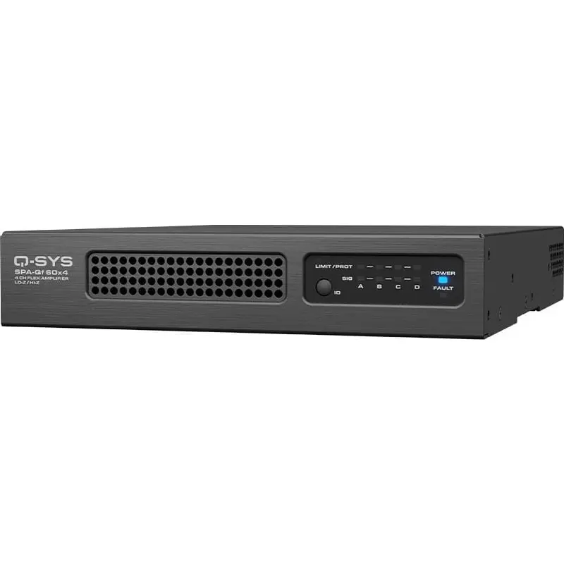 Q-SYS SPA-QF 60x4 4-Channel - 60-Watt per Channell Q-Sys Network Audio Amplifier