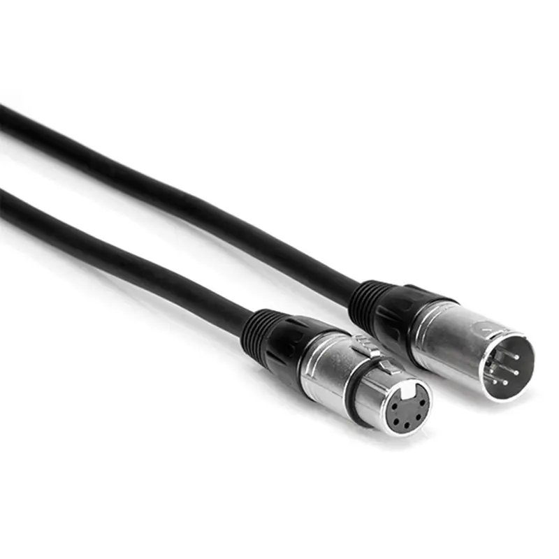 Hosa DMX-100 DMX Cable XLR5M to XLR5F 5-Pin 100ft