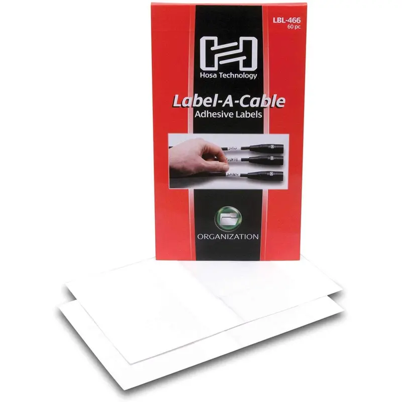 Hosa LBL-466 Peel & Stick Cable Labels (60 Count)