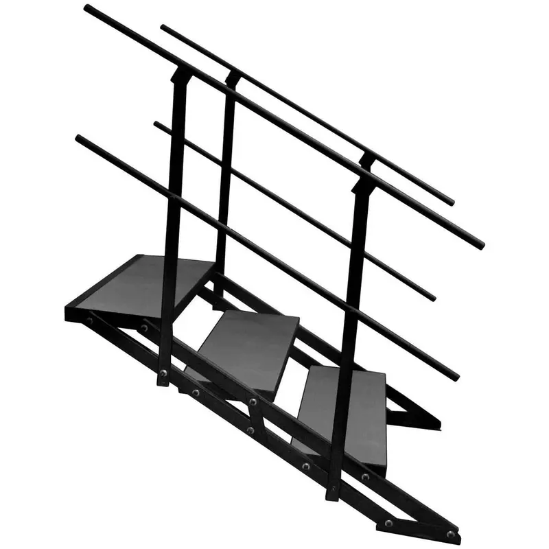 Intellistage SSTAIR4X3I 4-Inch Industrial Stage Stair Pack with Rails
