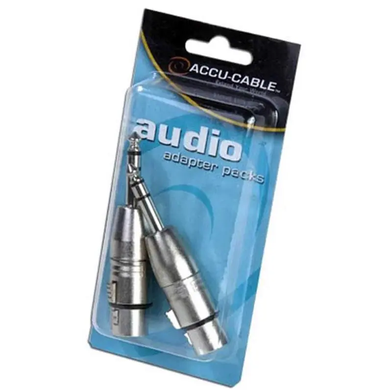 Accu-Cable AXLRC3PMQF Female XLR to M 1/4 Adapter