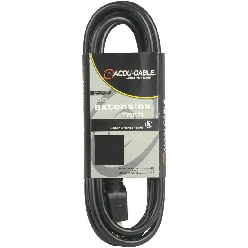 Accu-Cable EC123100 100Ft 12G Pro Power Ext Cable