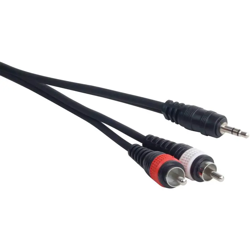 Accu-Cable MP15 15Ft 1/8 Mini To Dual Rca Cable