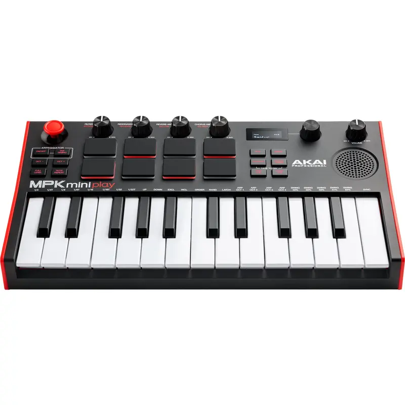 Akai MPKMINI PLAY MK3 25-Key Battery Powered Keyboard and MIDI Controller with Speaker