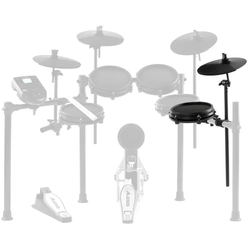 Alesis Nitro Mesh Expansion Pack with Mesh Drum Pad / 10 Inch Cymbal / Hardware