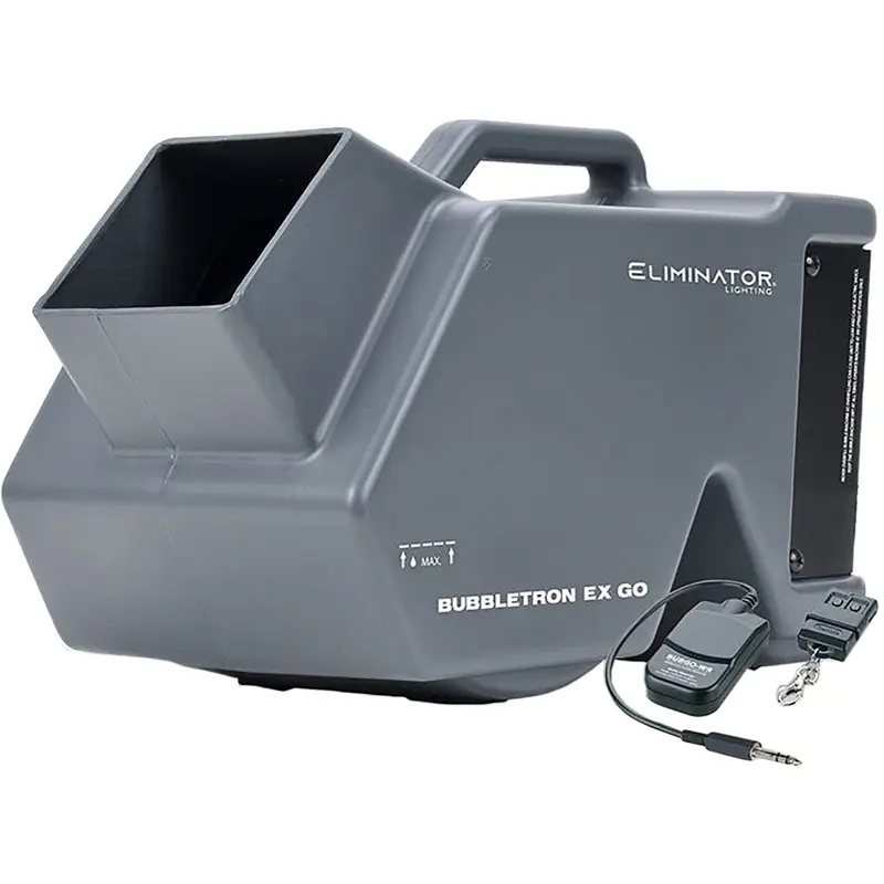 Eliminator Lighting BUBBLETRON EX GO Bubble Machine with Wireless Remote Control