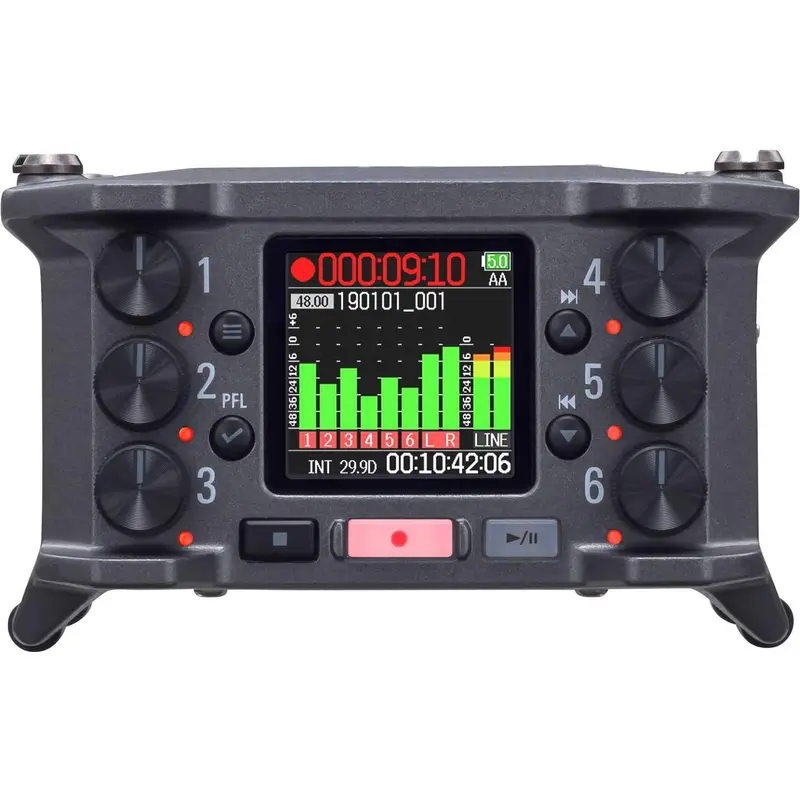 ZOOM F6 MultiTrack Field Recorder Battery Powered