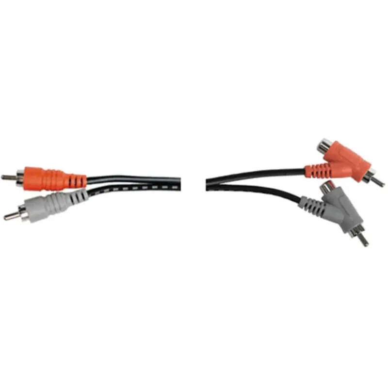 6.6 Ft Dual RCA RCA (M) to RCA (M) with (F) Junction