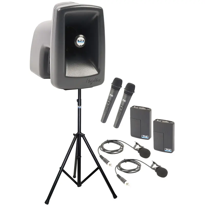 Anchor Audio 512430 MegaVox System 4 - 2x Handheld / 2x Link Wireless Microphones