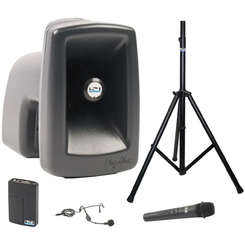Anchor Audio 514225 MegaVox System X2 - Anchor-Air / Handheld / Headband Wireless Microphones