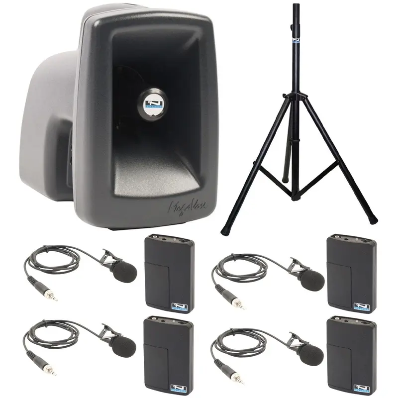 Anchor Audio 515460 MegaVox System X4 - Anchor-Air / 4x Lapel Wireless Microphones