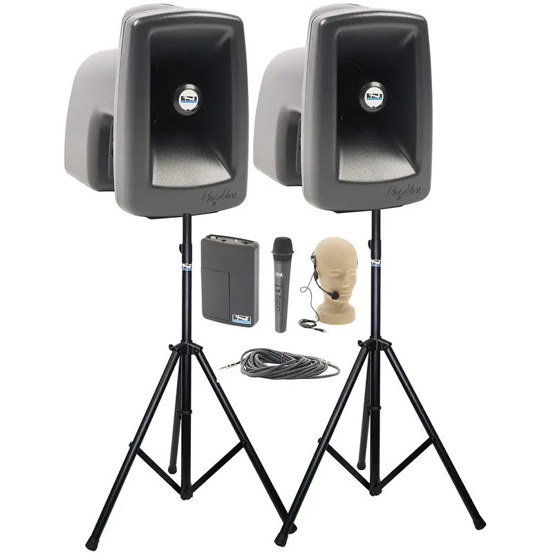 Anchor Audio 545225 MegaVox Pair COMP 2 - Handheld / Headband Wireless Microphones