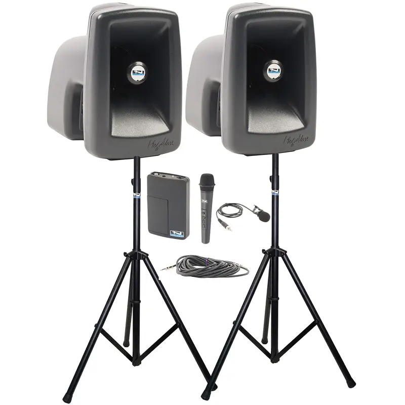 Anchor Audio 545230 MegaVox Pair COMP 2 - Handheld / Lapel Wireless Microphones