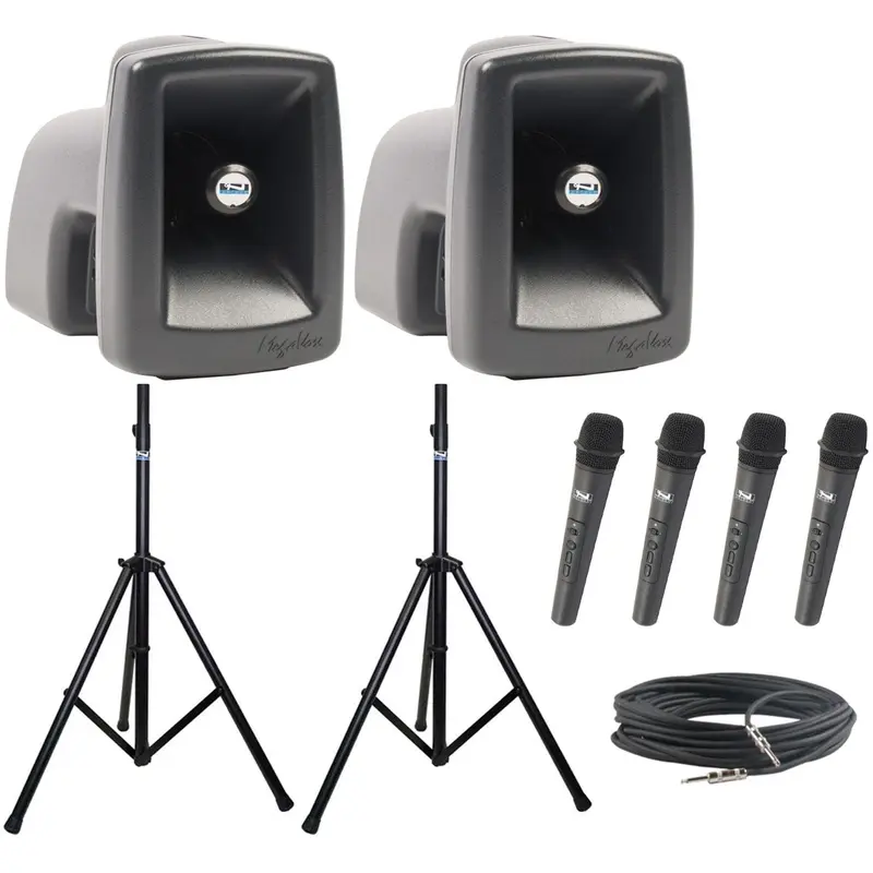 Anchor Audio 545400 MegaVox Pair COMP 4 - 4x Handheld Wireless Microphones