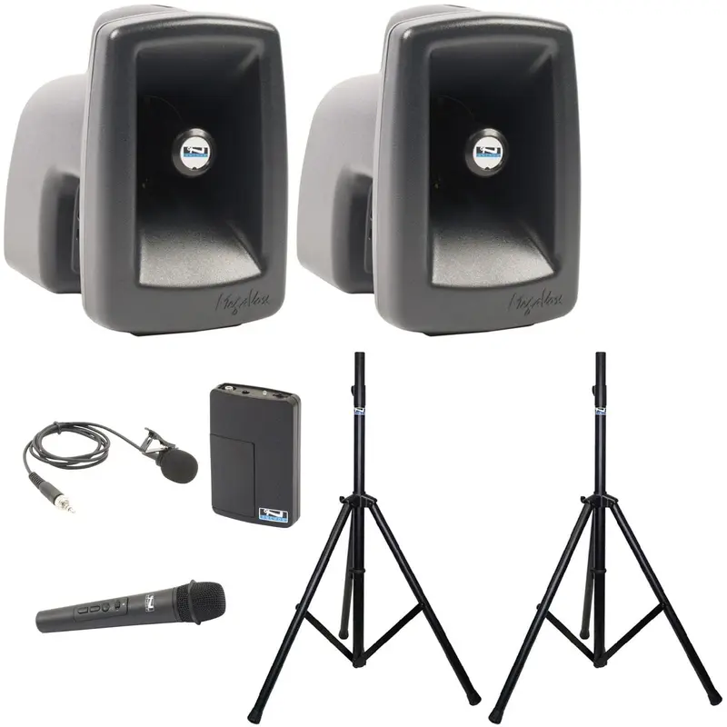 Anchor Audio 560230 MegaVox Pair AIR X2 - Anchor-Air / Handheld / Lapel Wireless Microphones