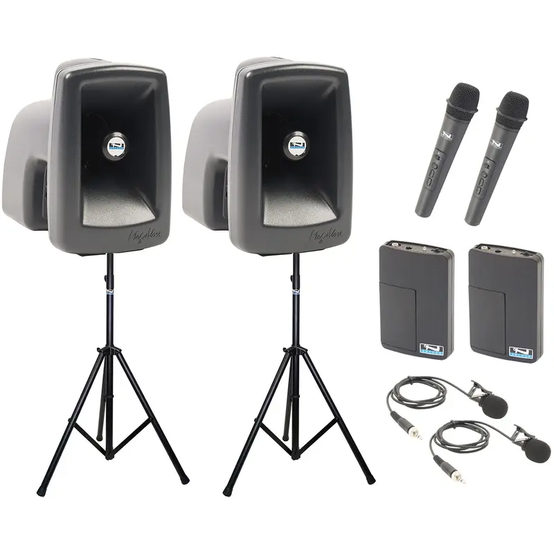 Anchor Audio 560430 MegaVox Pair AIR X4 - Anchor-Air / 2x Handheld / 2x Lapel Wireless Mics